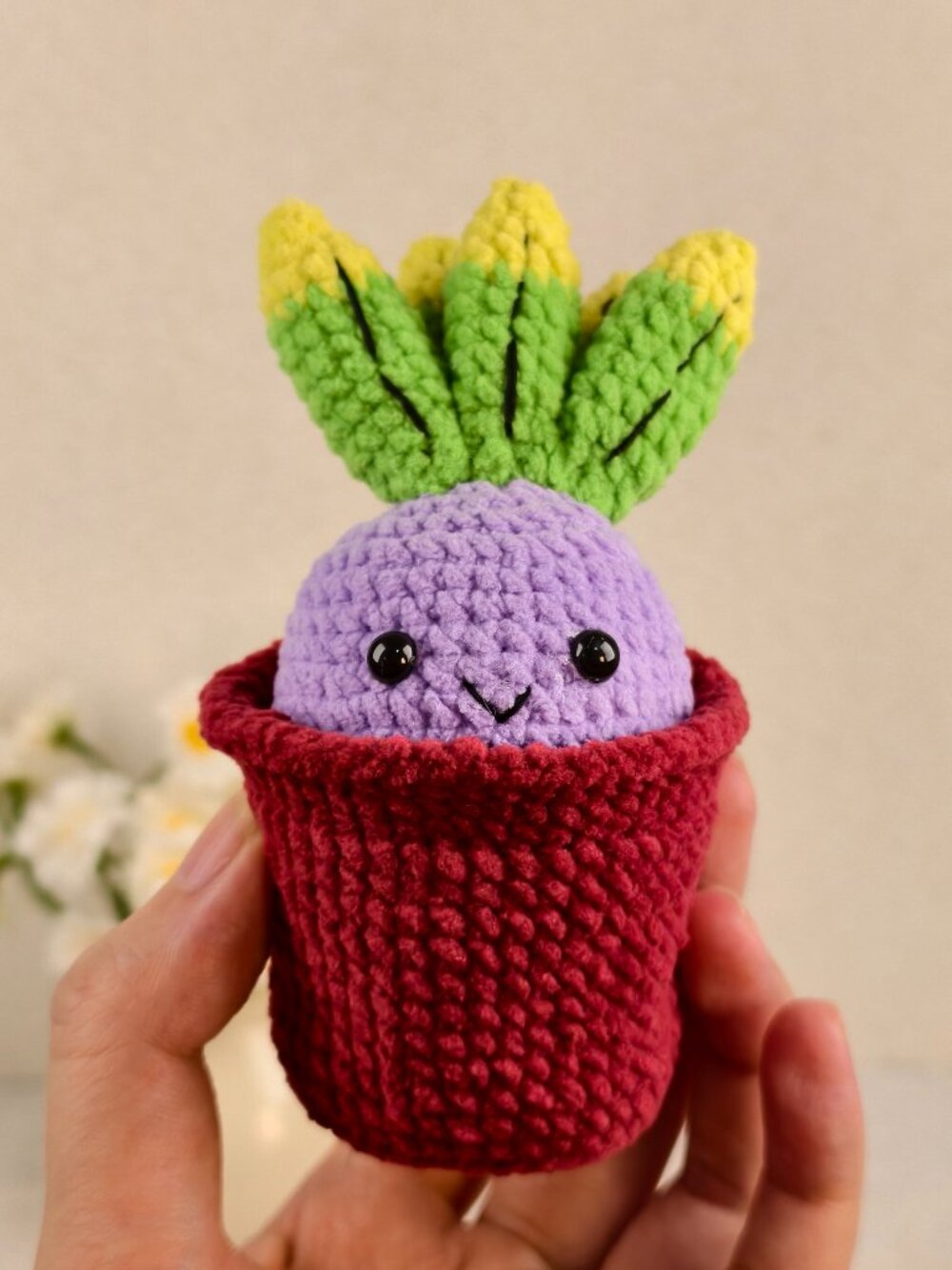 Handmade Amigurumi Crochet Pokémon Oddish Plushie